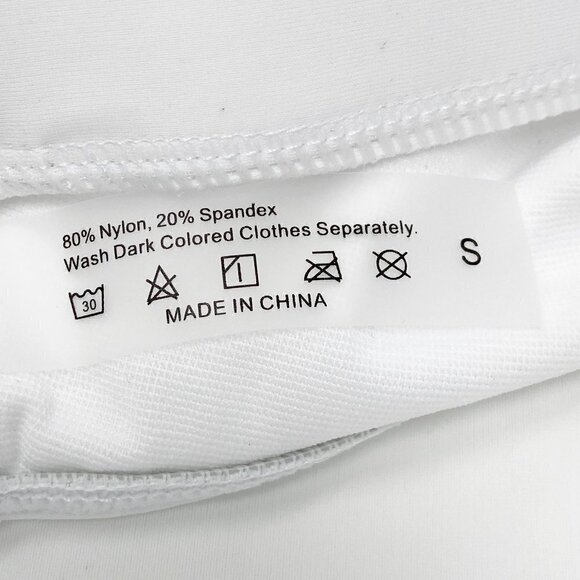 White 2-Piece Bikini High Waisted Scalloped Trim Balconette Push Up Top NWOT - Picture 10 of 13